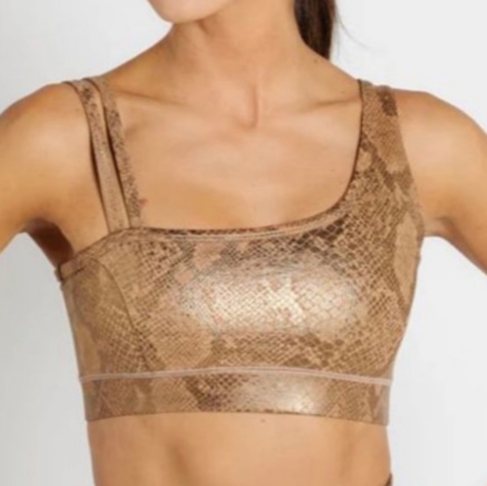 IVL Collective Snake Print One Shoulder Sports Bra 8